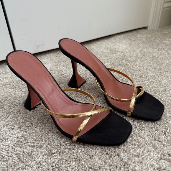AMINA MUADDI Henson black mules - Picture 1 of 4